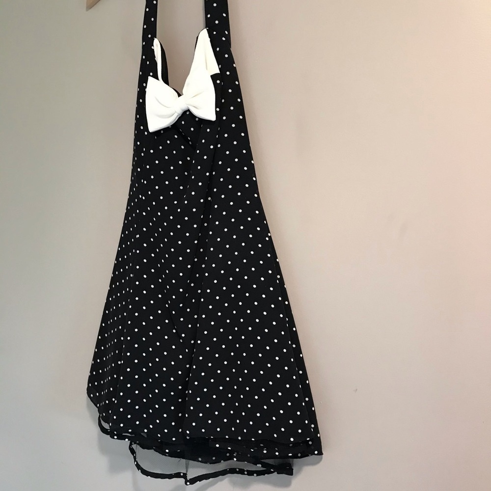 EUC VTG Marnie West Retro Halter Polka Dot Dress - Picture 5 of 14
